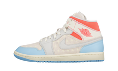 Air Jordan 1 Mid WMNS "White/Light Blue/Pink" IM7420 133