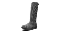 Classic Cardi Cabled Knit Boot WMNS "Grey" 1146010 GREY