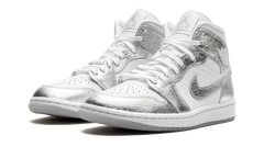 Air Jordan 1 Mid SE WMNS "Metallic Silver" FN5031 100