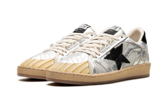 BALL STAR DOUBLE QUARTER WITH WAVES LAMINATED AND NET UPPER SUEDE STAR AND HEEL "SILVER BLACK" GWF00556.F005687.60246