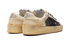 STARDAN NAPPA NET AND FOAM UPPER LEATHER STAR NAPPA TOE AND TONGUE "ECRU PURPLE BLACK"
