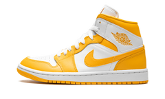 JORDAN 1 MID WMNS "White / University Gold" BQ6472 117