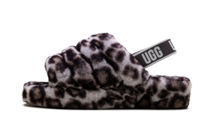 Fluff Yeah Slide WMNS "Panther Print - Stormy Grey" 1120903 SYGR