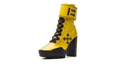 Leather Moto Wrap Boots "Yellow" OWIA173F19B420856010