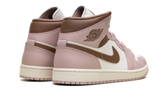 Jordan 1 Mid WMNS "Pink Oxford Brown" BQ6472 620