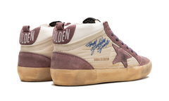 MID STAR DOUBLE QUARTER NYLON AND NAPPA UPPER SUEDE STAR AND HEEL WITH SPUR "WISTFUL MAUVE CREAM WHITE"