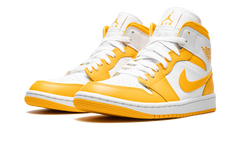 JORDAN 1 MID WMNS "White / University Gold" BQ6472 117