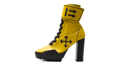 Leather Moto Wrap Boots "Yellow" OWIA173F19B420856010