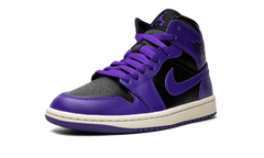 JORDAN 1 MID WMNS "Black/Purple" BQ6472 051