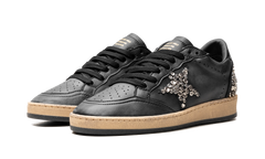 BALL STAR NAPPA UPPER AND SPUR LEATHER STAR SHINY LEATHER HEEL WITH STUDS "BLACK" GWF00117.F004375.90100