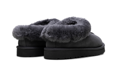 Tazzette Genuine Shearling Collar Slipper WMNS "Obsidian" 1134810 OBS