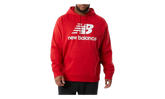 NB Essentials Stacked Logo Pullover Hoodie ""Team Red Inline"" MT03558 RED