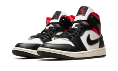 AIR JORDAN 1 MID WMNS "Black / Gym Red / Sail" BQ6472 061