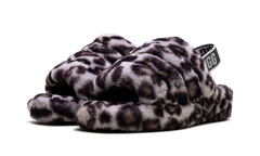 Fluff Yeah Slide WMNS "Panther Print - Stormy Grey" 1120903 SYGR