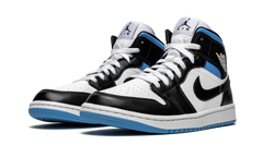 AIR JORDAN 1 MID WMNS "Black / White / University Blue" BQ6472 102