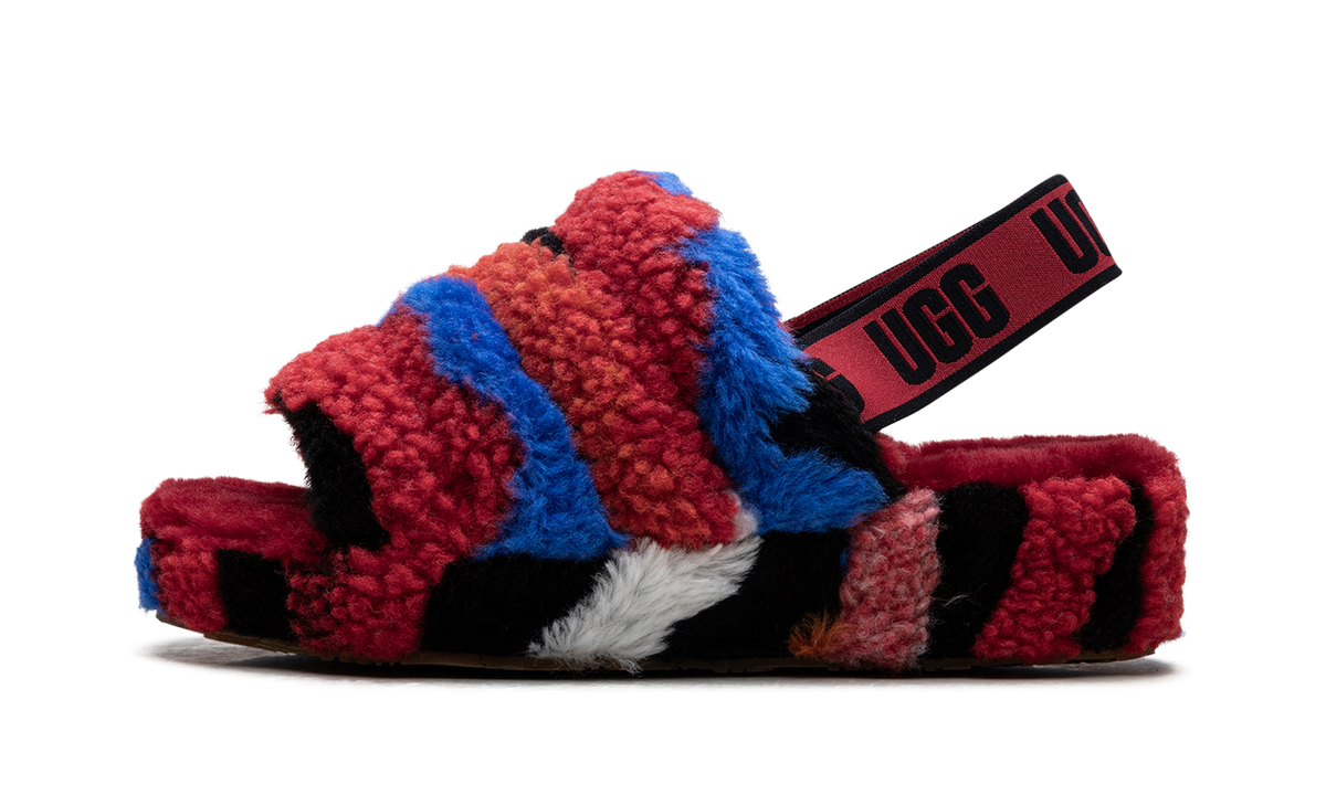 Fluff Yeah Slide WMNS "Cali Collage Red" 1118164 RED