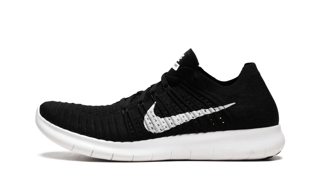 FREE RN FLYKNIT MNS WMNS "Black / White" 831070 001
