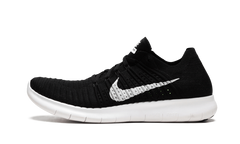 FREE RN FLYKNIT MNS WMNS "Black / White" 831070 001