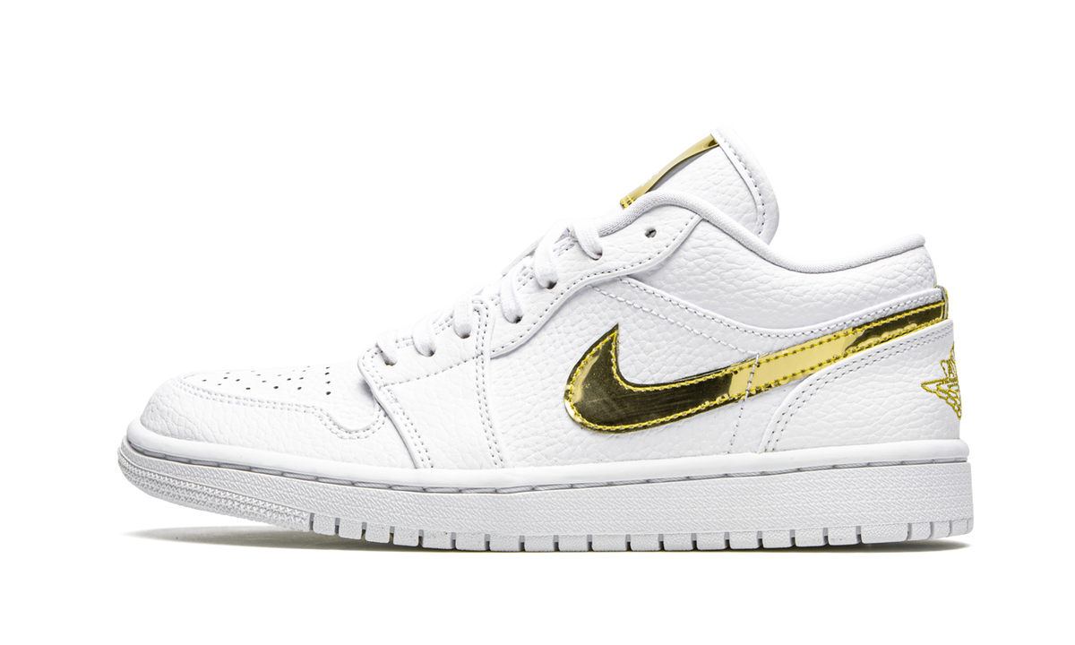 AIR JORDAN 1 Low SE WMNS "White Metallic Gold" CZ4776 100