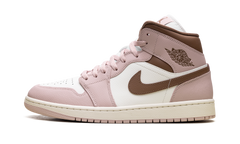 Jordan 1 Mid WMNS "Pink Oxford Brown" BQ6472 620