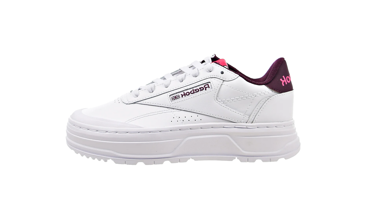 Club C Double GEO WMNS "Cloud White-Pusuit Pink-Maroon" H67347