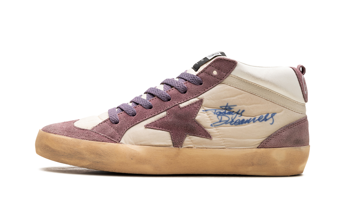 MID STAR DOUBLE QUARTER NYLON AND NAPPA UPPER SUEDE STAR AND HEEL WITH SPUR "WISTFUL MAUVE CREAM WHITE"