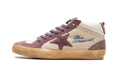 MID STAR DOUBLE QUARTER NYLON AND NAPPA UPPER SUEDE STAR AND HEEL WITH SPUR "WISTFUL MAUVE CREAM WHITE"