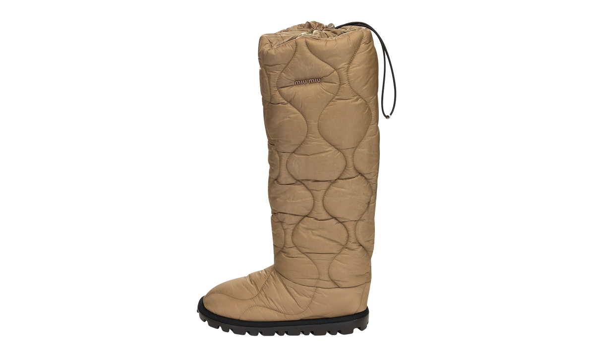 TALL LOGO SNOW BOOTS "Beige" 5W614D TAN