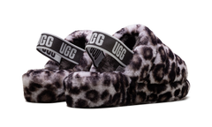 Fluff Yeah Slide WMNS "Panther Print - Stormy Grey" 1120903 SYGR