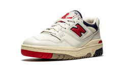 550 "Aime Leon Dore - White Navy Red" BB550A3