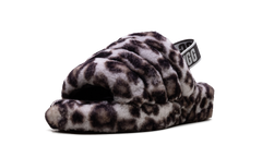 Fluff Yeah Slide WMNS "Panther Print - Stormy Grey" 1120903 SYGR