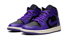 JORDAN 1 MID WMNS "Black/Purple" BQ6472 051