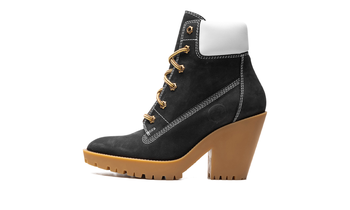 Lace Up Suede Booties "Brown/Gum"