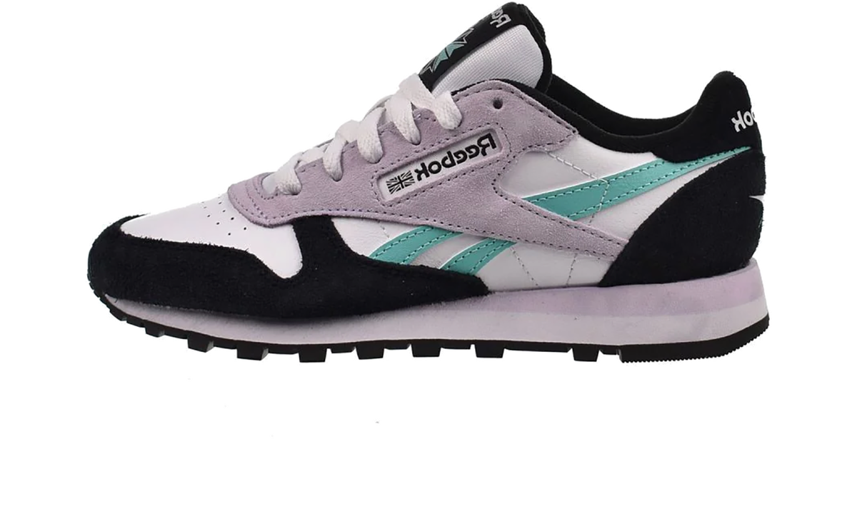 Classic Leather WMNS "White/Aqua/Black" 100209565